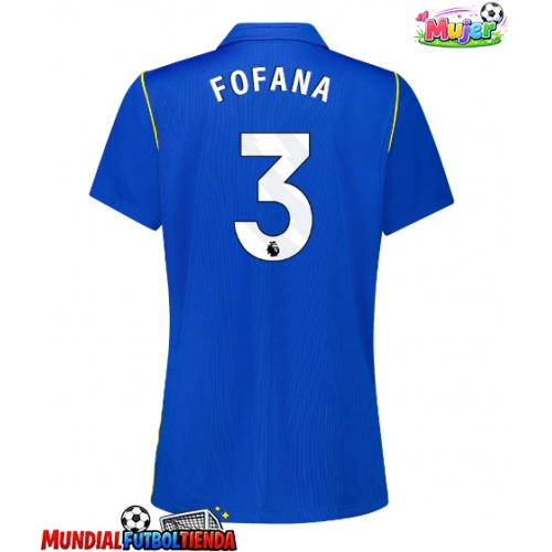Camiseta Chelsea Wesley Fofana #3 Primera Equipación Replica 2026-27 para mujer mangas cortas